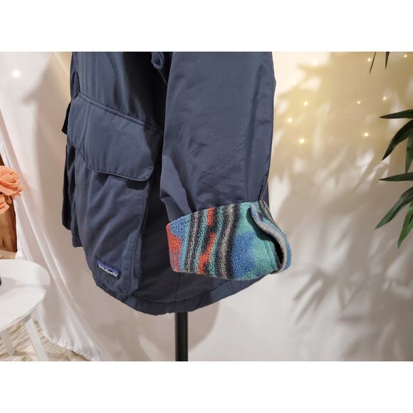 Patagonia Vtg 90s Southwest Aztec Fleece Lined Softshell Jacket Womens Size L - Picture 11 of 16